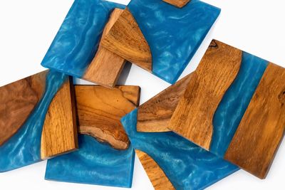 Suzanne Art Creations - Onderzetter Olijfhout met Epoxy