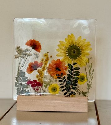 Suzanne Art Creations - Epoxy lamp vierkant