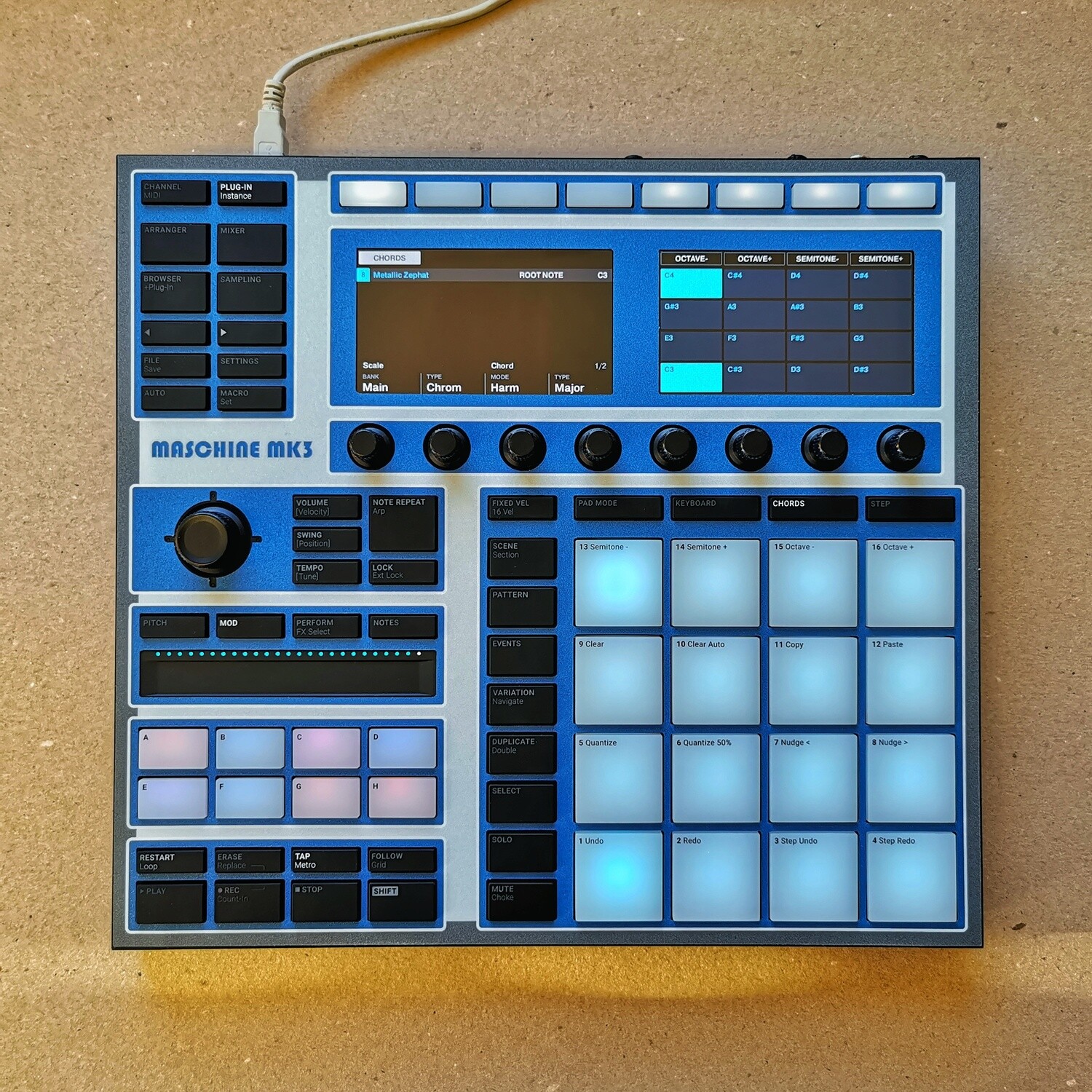 Vinyl skins for NI Maschine+ or MK3 (old school styles), CHOOSE YOUR STYLE: E-MU SP-12