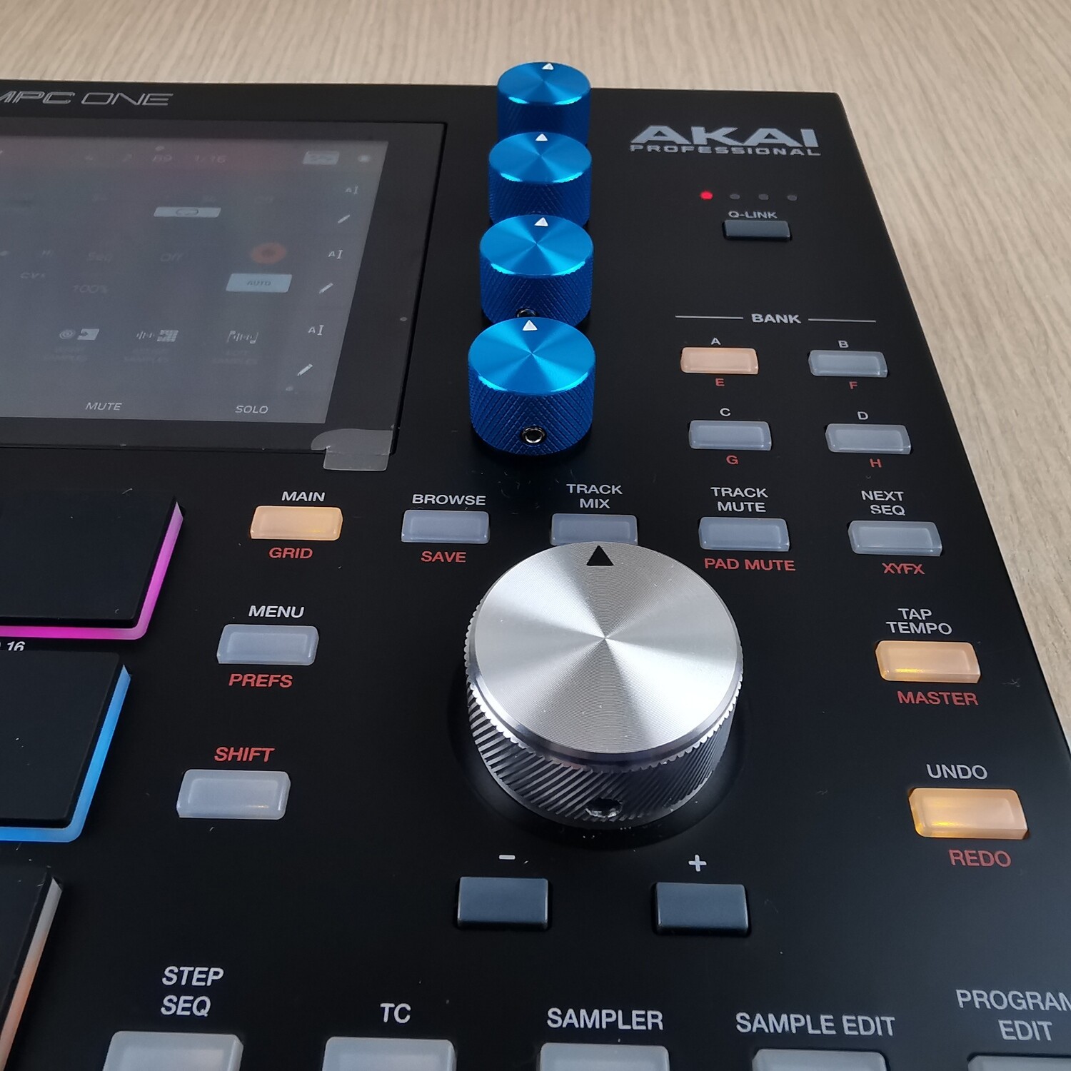 Fat aluminium data wheel for Akai MPC One, Live 1&2, touch