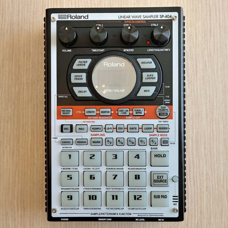 Vinyl skins for Roland SP-404 (retro styles)