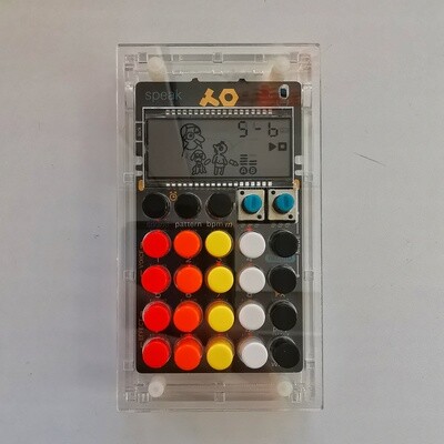 transparent universal case for Teenage Engineering Pocket Pperator (TR-808 tribute)