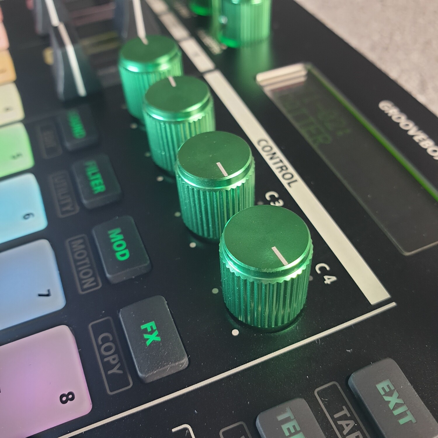 Kit (5pcs) metal knobs for Roland TR-6S