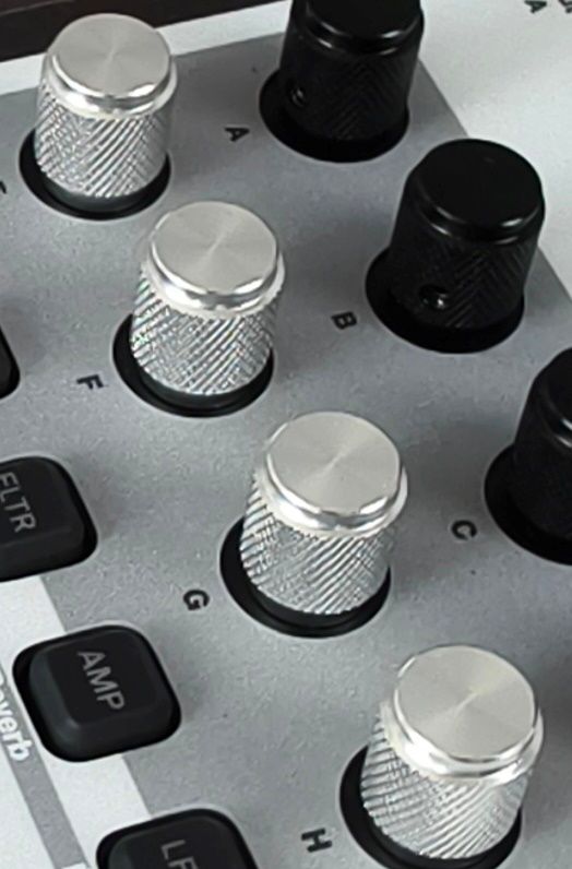 Kit 10pcs metal knobs for for Elektron Digitakt,Digitone,Syntakt, CHOOSE COLOR: SILVER