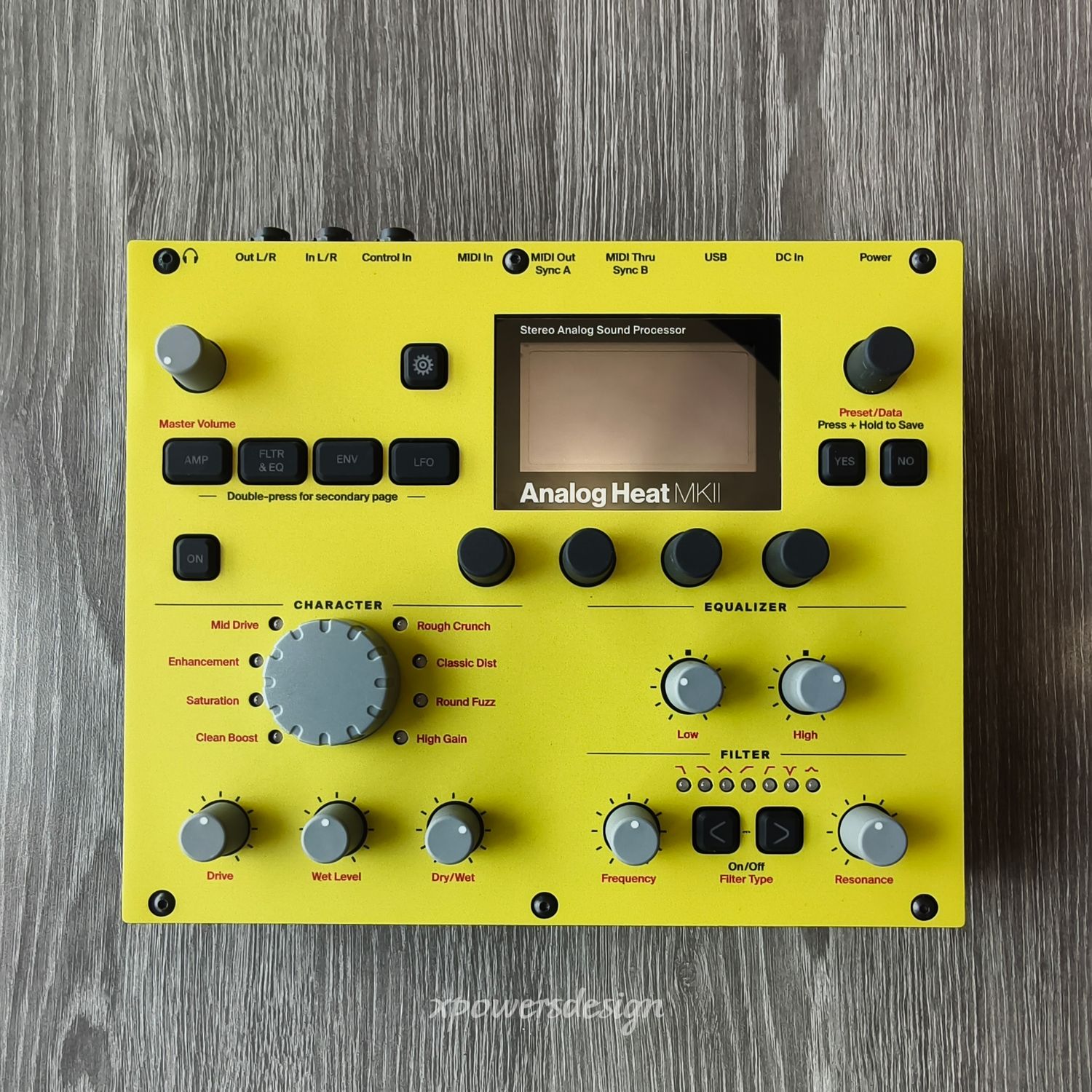 Magnetic faceplate for Elektron Analog Heat mk2