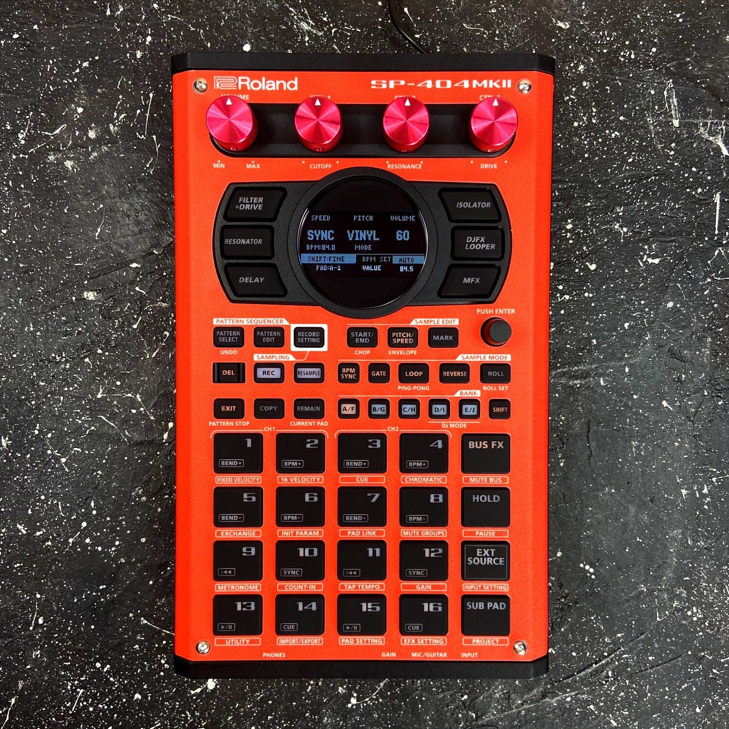 Vinyl skins for Roland SP-404mk2, CHOOSE YOUR STYLE: RED