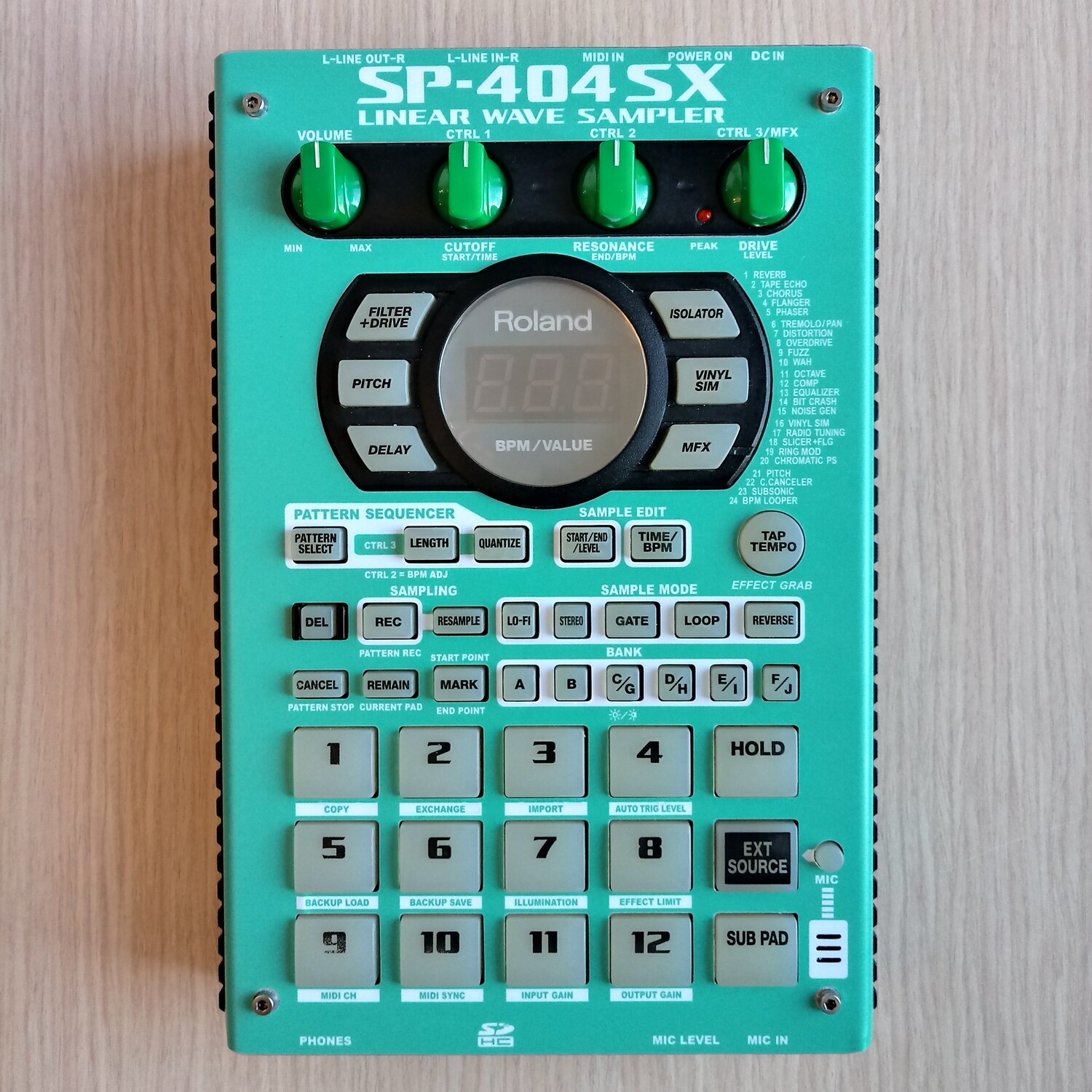 Vinyl skins for Roland SP-404SX (choose color), CHOOSE YOUR STYLE: MINT