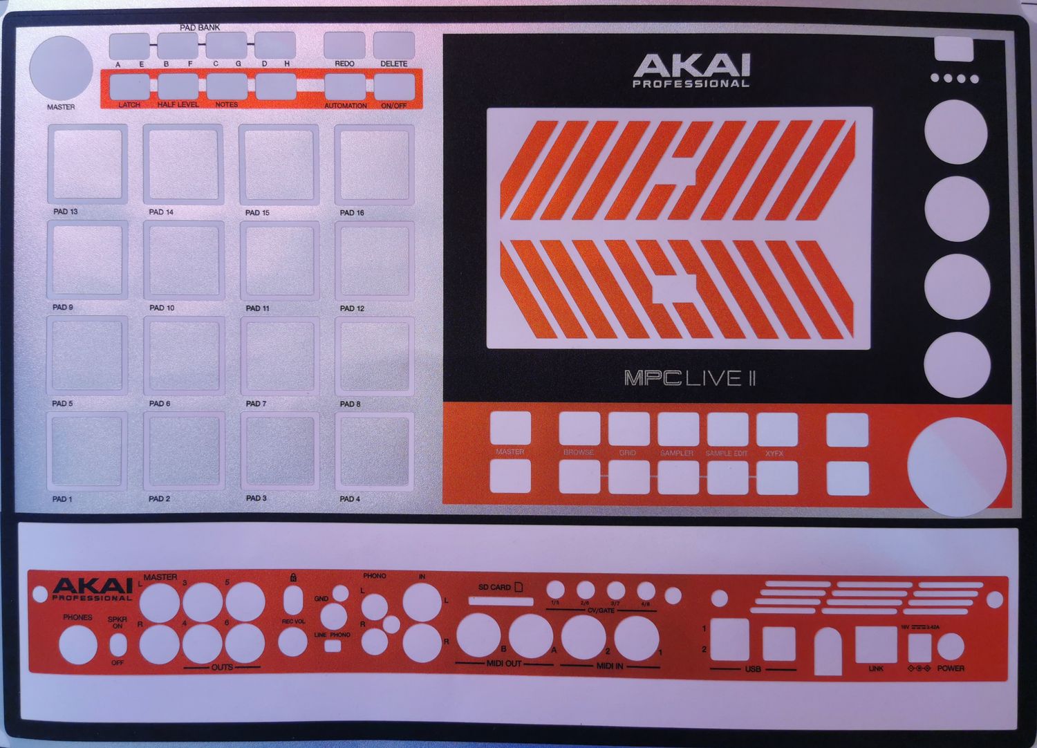 Vinyl skins for AKAI MPC LIVE 2