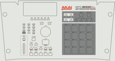 Skin for AKAI MPC 2000XL - original style (DIGITAL files ONLY)