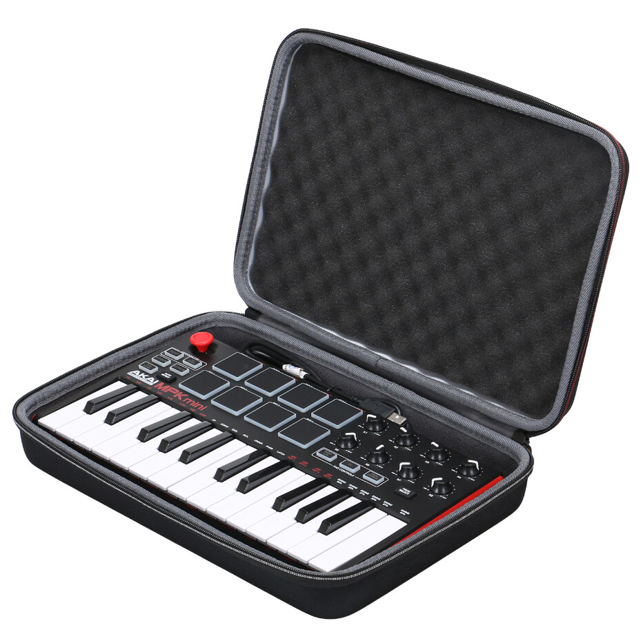 Hard Carrying Case for Akai MPK Mini MK2, 3, Play, Storage Bag