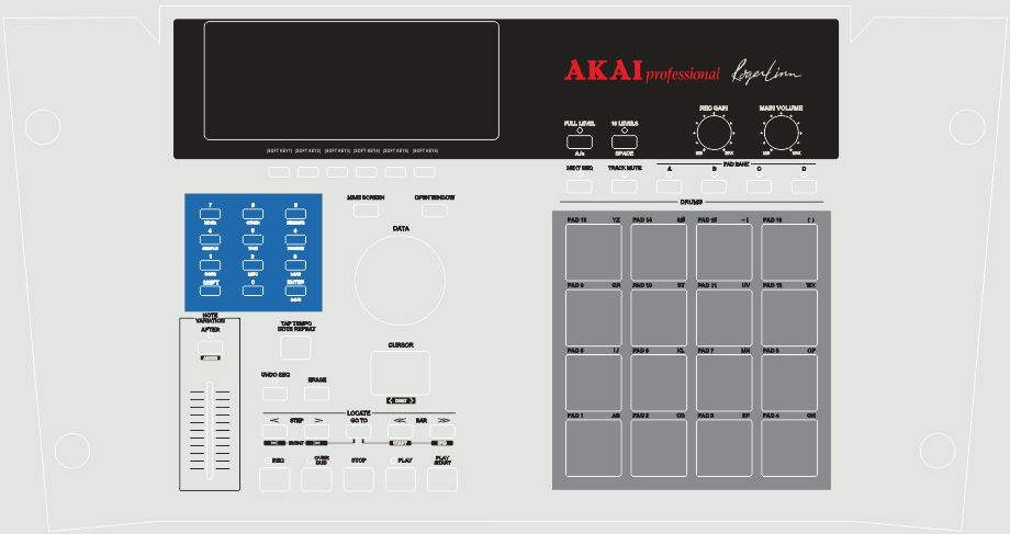 Skin for AKAI MPC 2000XL - MPC 60 mk2 style (DIGITAL files ONLY)