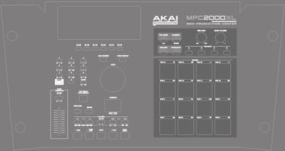 Skin for AKAI MPC 2000XL - gray style (DIGITAL files ONLY)