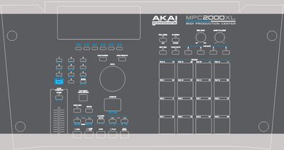 Skin for AKAI MPC 2000XL - E-mu SP-1200 style (DIGITAL files ONLY)