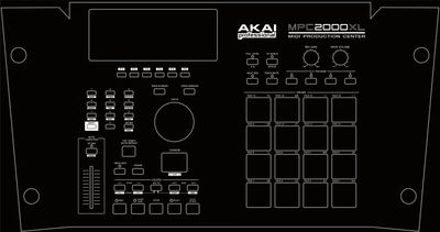 Skin for AKAI MPC 2000XL - Total black style (DIGITAL files ONLY)