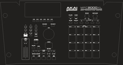 Skin for AKAI MPC 2000XL - Total black style (DIGITAL files ONLY)