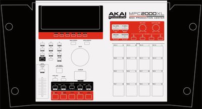 Skin for AKAI MPC 2000XL - Boss SP-303 style (DIGITAL files ONLY)