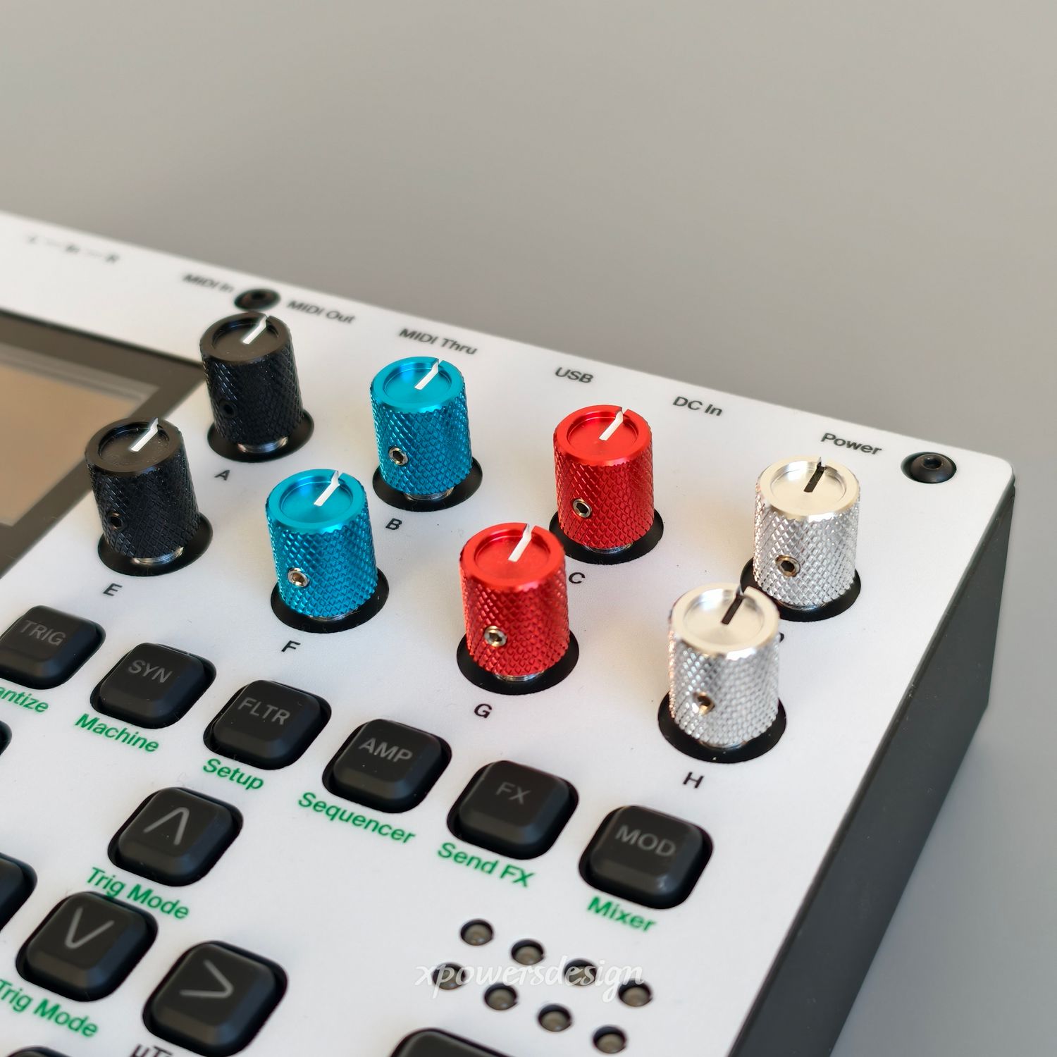 Chase Bliss style Kit metal knobs for for Elektron Digitakt, Digitone, Syntakt, Octatrack