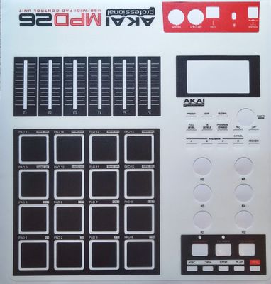 Skin for AKAI MPD 26 - WHITE style (DIGITAL files ONLY)