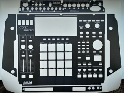 Skin for AKAI MPC 2500 - TOTAL BLACK style (DIGITAL files ONLY)