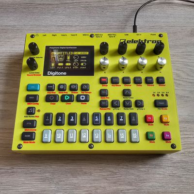 Skin for ELEKTRON DIGITONE - YELLOW style (DIGITAL files ONLY)