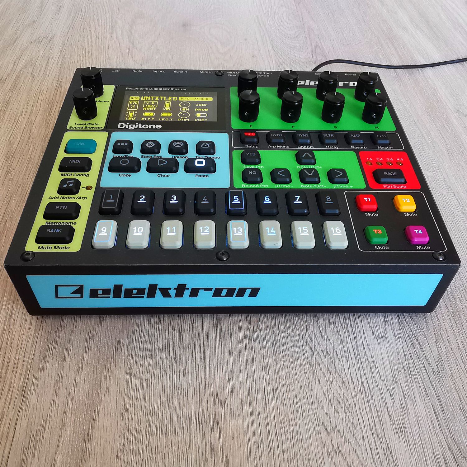 Skin for ELEKTRON DIGITONE - MOOG GRANDMOTHER style (DIGITAL files ONLY)