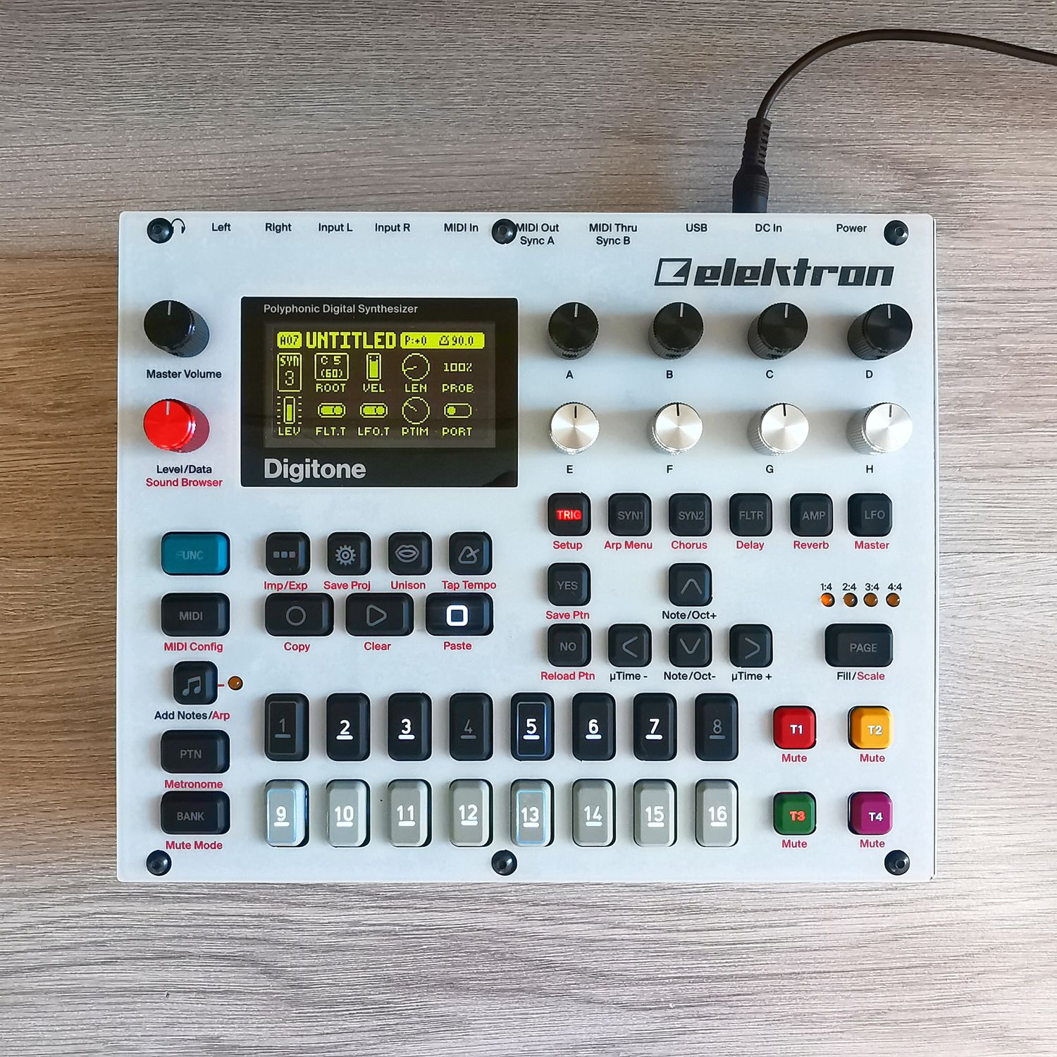 Skin for ELEKTRON DIGITONE - WHITE style (DIGITAL files ONLY)
