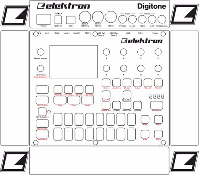Skin for ELEKTRON DIGITONE - WHITE style (DIGITAL files ONLY)