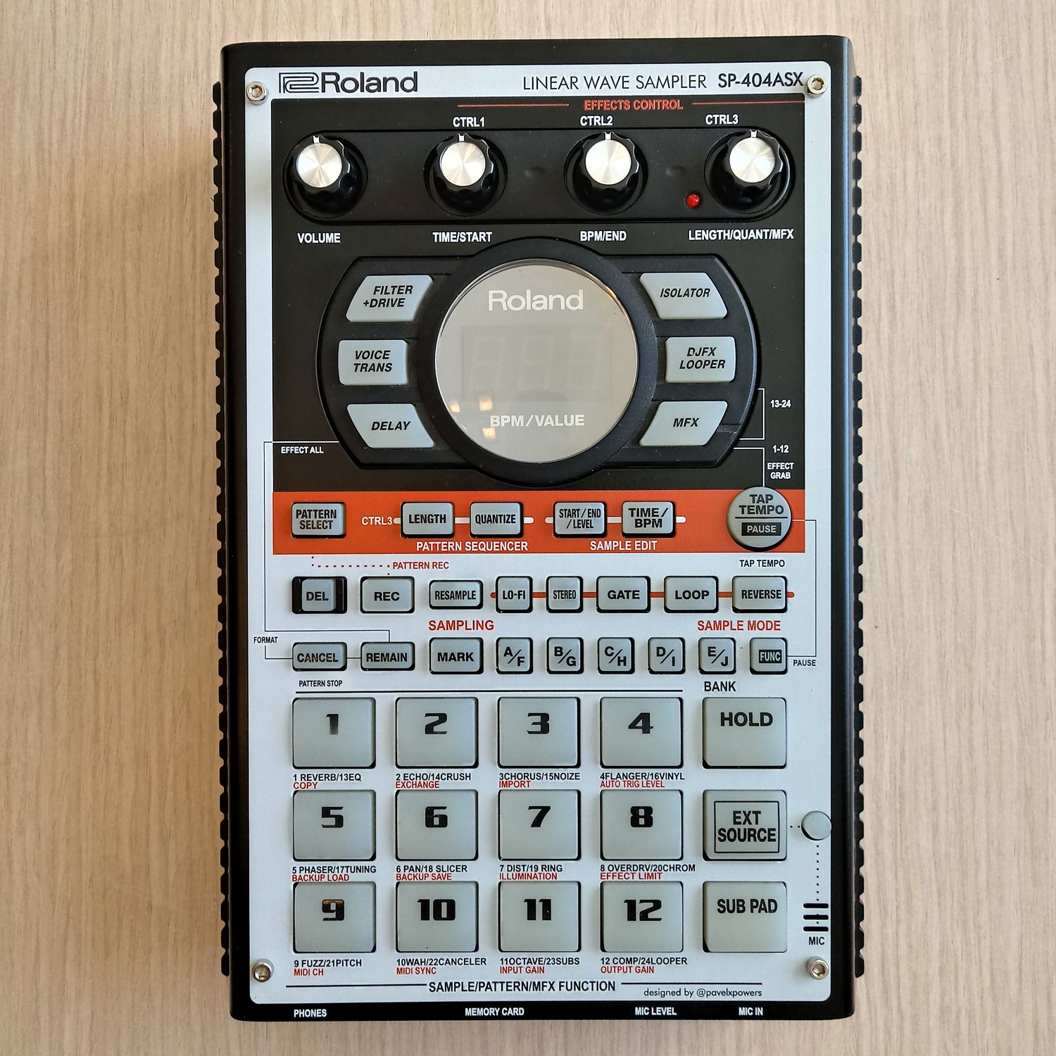 Skin for ROLAND SP-404SX/A - SP-303 style (DIGITAL files ONLY)