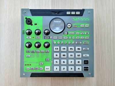 Skin for ROLAND SP555 - GREY&amp;GREEN style (DIGITAL files ONLY)