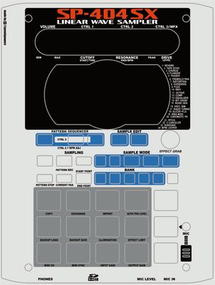 Skin for ROLAND SP-404SX/A - MPC 60 style (DIGITAL files ONLY)