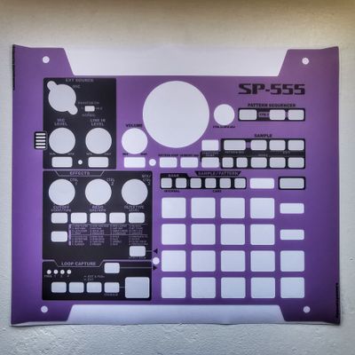 Skin for ROLAND SP555 - PURPLE style (DIGITAL files ONLY)