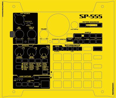 Skin for ROLAND SP555 - YELLOW style (DIGITAL files ONLY)