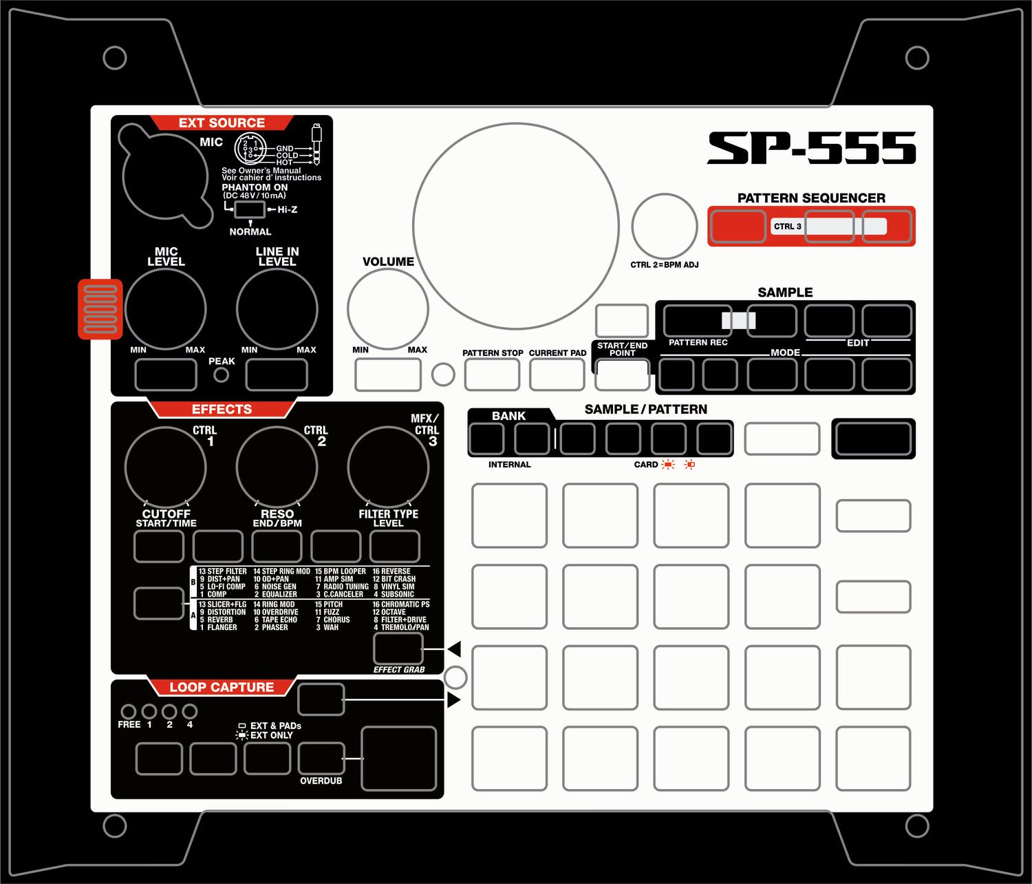 Skin for ROLAND SP555 - SP303 style (DIGITAL files ONLY)
