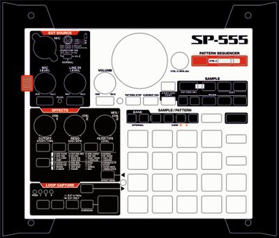 Skin for ROLAND SP555 - SP303 style (DIGITAL files ONLY)