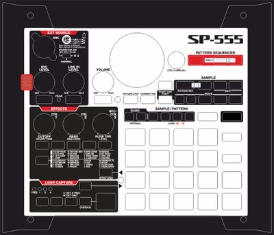 Skin for ROLAND SP555 - SP303 style (DIGITAL files ONLY)
