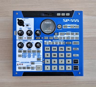 Skin for ROLAND SP555 - BLUE style (DIGITAL files ONLY)