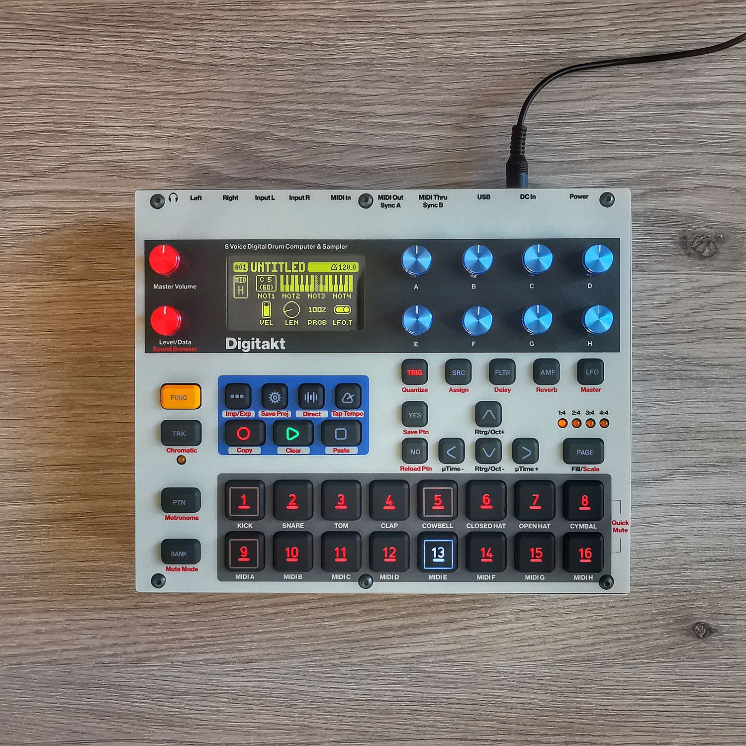 Skin for ELEKTRON DIGITAKT - MPC60 style (DIGITAL files ONLY)