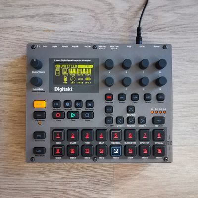 Skin for ELEKTRON DIGITAKT - GREY style (DIGITAL files ONLY)