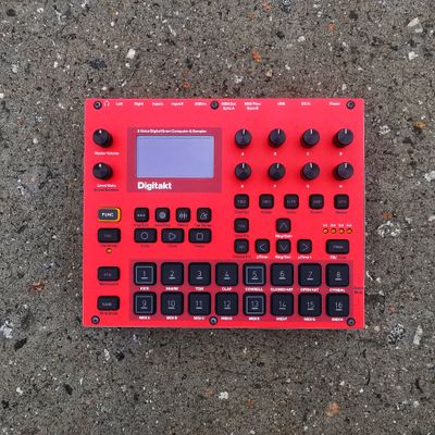 Skin for ELEKTRON DIGITAKT - RED style (DIGITAL files ONLY)