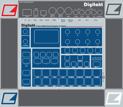 Skin for ELEKTRON DIGITAKT - SP-12 style (DIGITAL files ONLY)
