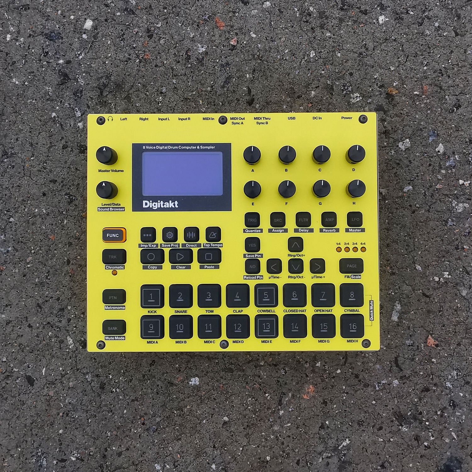 Skin for ELEKTRON DIGITAKT - YELLOW style (DIGITAL files ONLY)
