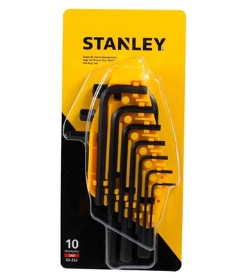 JUEGO DE LLAVES ALLEN MILIMETRICAS 10PZ STANLEY