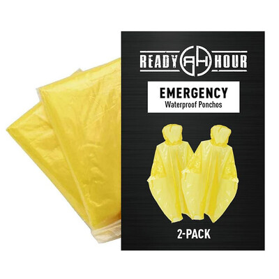Ready Hour Emergency Ponchos (2 - Packs)