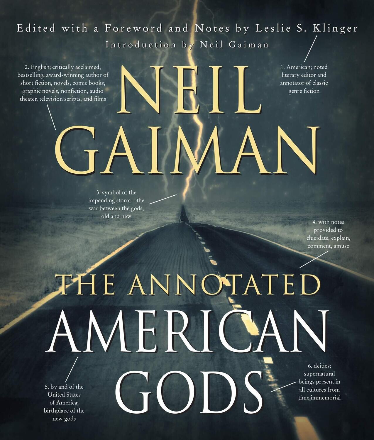 The Annotated American Gods (Hardcover, NEW)