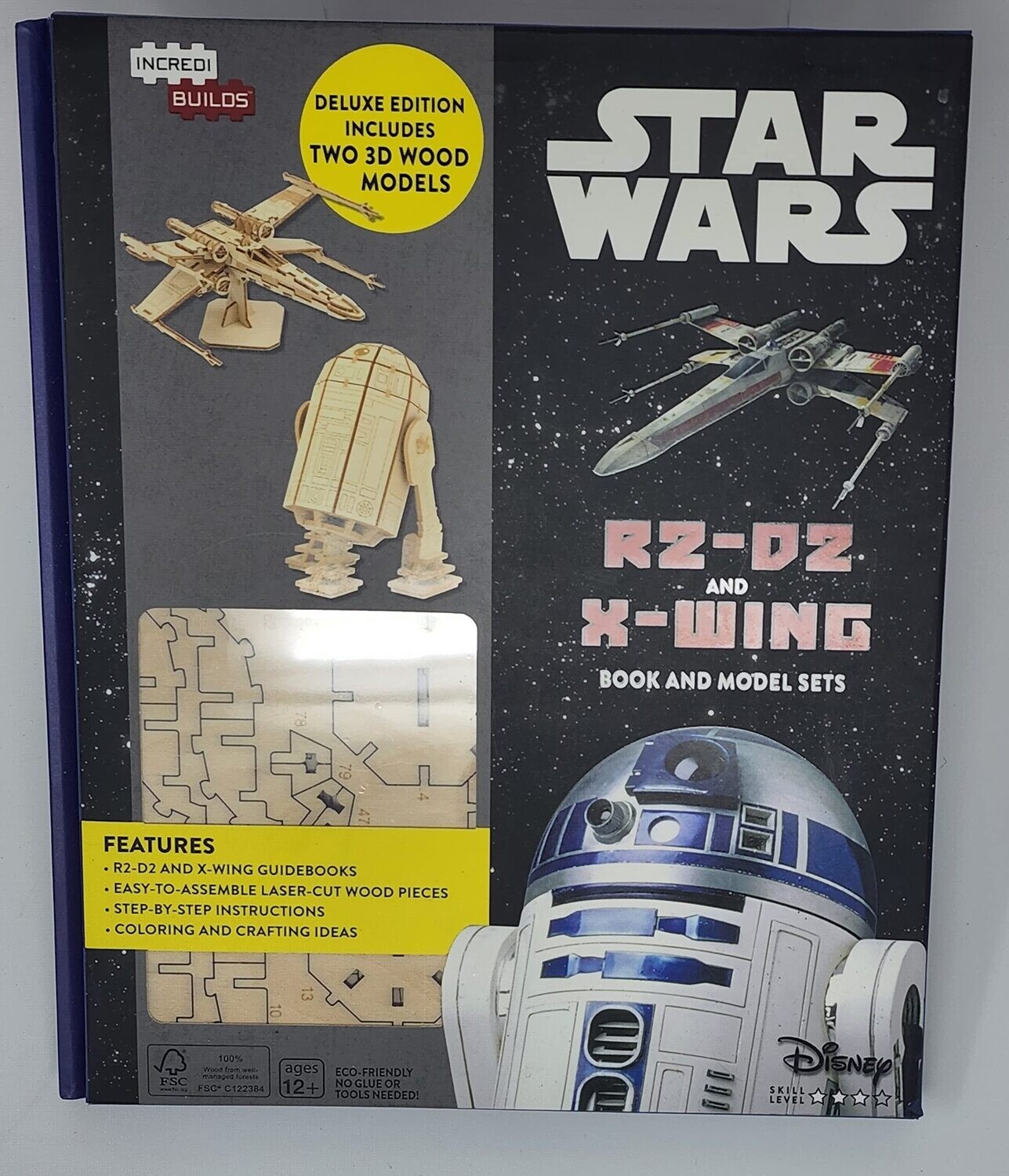Star Wars: R2-D2 and X-Wing Book and Model Sets (Hardcover, NEW)