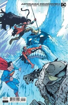 Justice League Endless Winter #2 Johnson Card Stock Variant (DC, 2020) NM