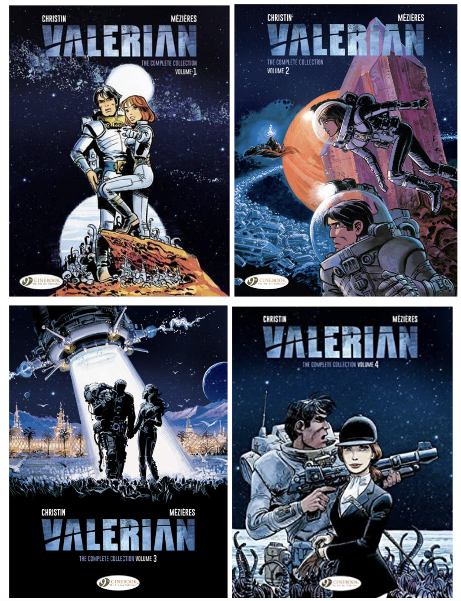 SET Valerian: The Complete Collection (Valerian & Laureline) Vol. 1-4 (Hardcovers, NEW)