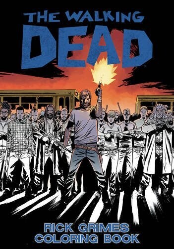 The Walking Dead: Rick Grimes Adult Coloring Book (Paperback, NEW)