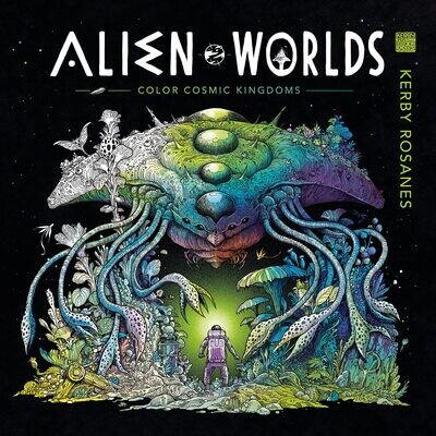 Alien Worlds: Color Cosmic Kingdoms (Paperback, NEW)