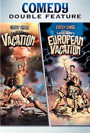 National Lampoon&#39;s Vacation &amp; European. Vacation (2-sided DVD, USED)